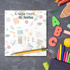 Vetenskapslärarexamen Personlig print apples bokar Anteckningsblock