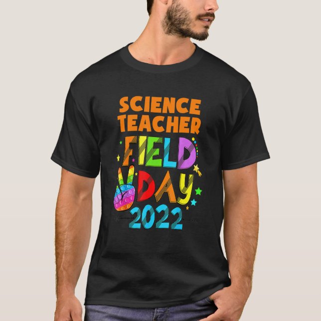 Vetenskapslärartorad Fält Dagen första dagen T Shirt (Framsida)
