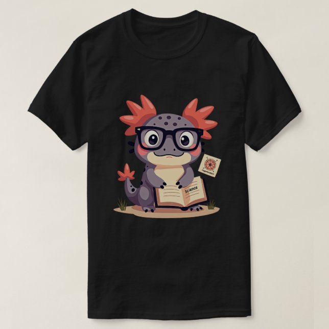 Vetenskapsman Axolotl T Shirt (Design framsida)