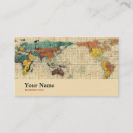 Vetenskapsmän Geoscientists världskarta Buss Visitkort