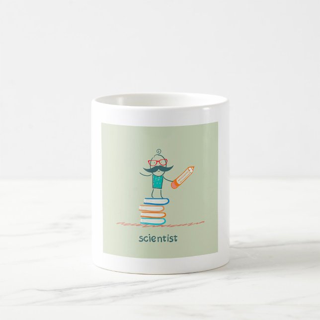 Vetenskapsman i Bokar Kaffemugg (Skapare uppladdad)