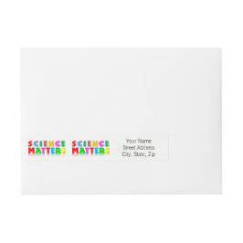 Vetenskapsmaterier Etikettband