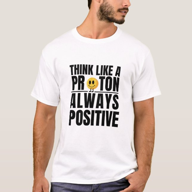 Vetenskapsnervatslärare med positiv protonkemi t shirt (Framsida)