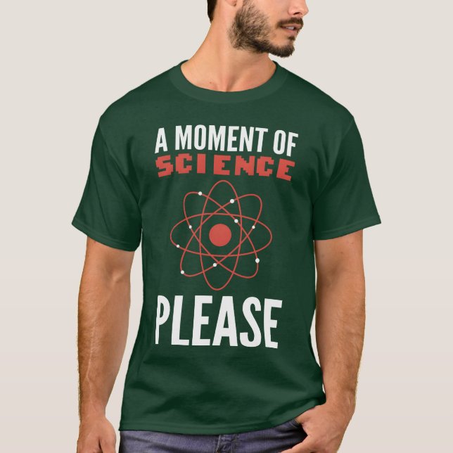 Vetenskapsögonblick Vetenskapsprofessor Present pr T Shirt (Framsida)