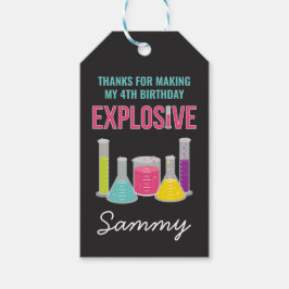 Vetenskapspartiets positiva Märkre för Rosa Presentetikett