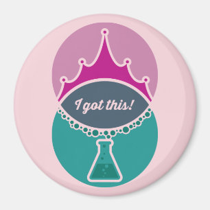 VetenskapsPrincess (dämpad) magnet