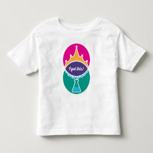 Vetenskapsprinsessa (modig) småbarnströja t shirt