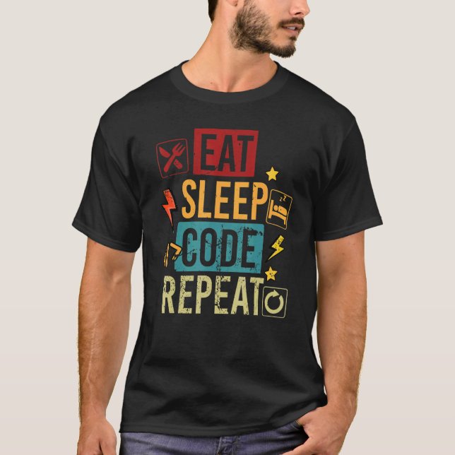 Vetenskapsprogram för Eat-kod för sparprogram T Shirt (Framsida)
