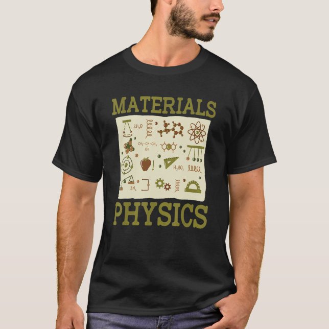 Vetenskapsstudent fysiker tillämpad fysik Materia T Shirt (Framsida)