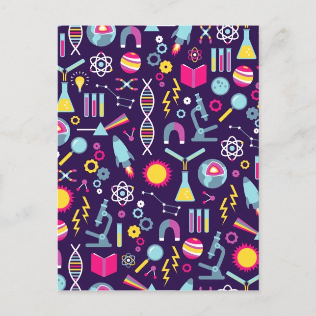 Vetenskapsstudier Vykort (Framsida)