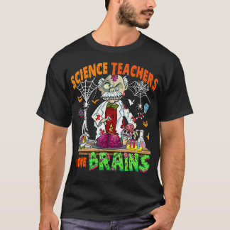 Vetenskapstektorer Brains Älskare Halloween Horror T Shirt