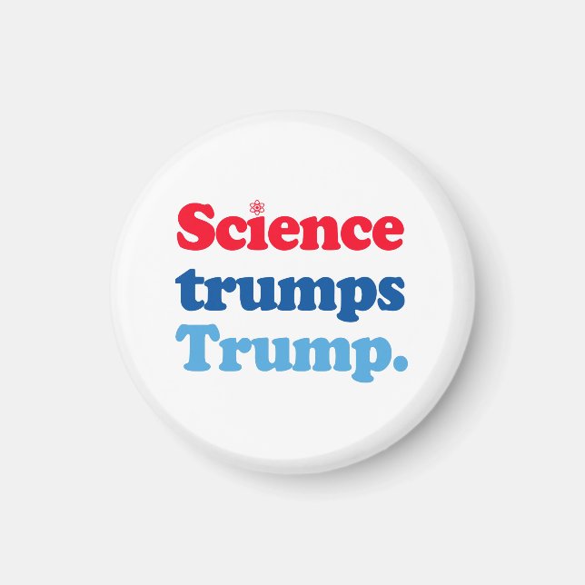 Vetenskapstrummor Trump Magnet (Framsidan)