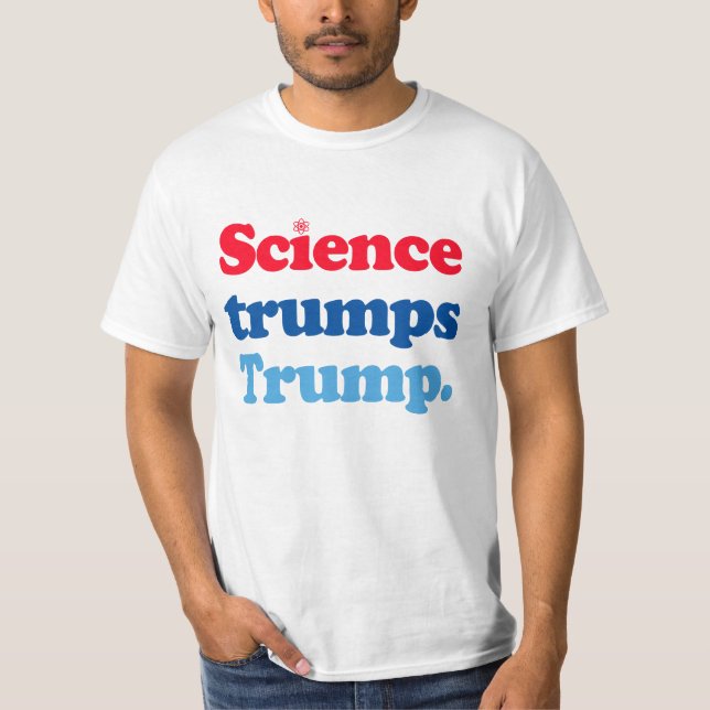 Vetenskapstrummor Trump T Shirt (Framsida)