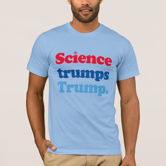 Vetenskapstrummor Trump T Shirt (Framsida)