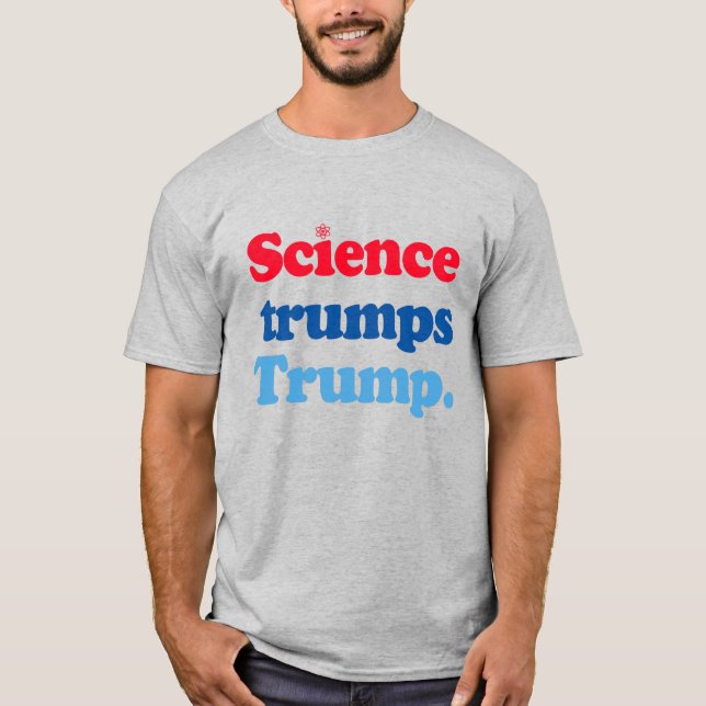 Vetenskapstrummor Trump T Shirt (Framsida)