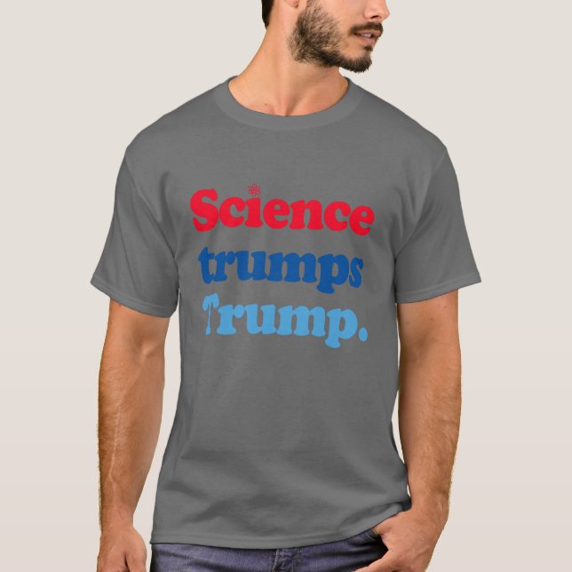 Vetenskapstrummor Trump T Shirt (Framsida)