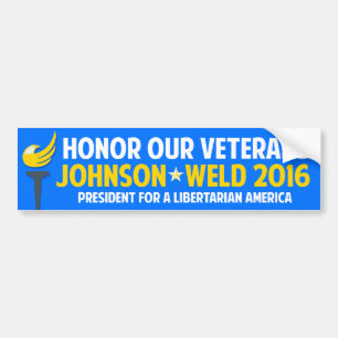 Veteran 2016 för svetsning för Gary Johnson en s Bildekal