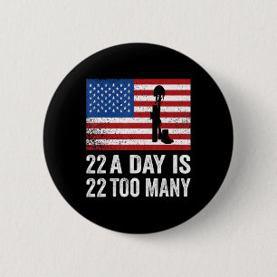 Veteran, 22 dagars suicide Awareness PTSD Veteran Knapp