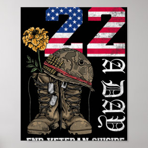 Veteran 22 om dagen tar sina liv och tar sitt vete poster