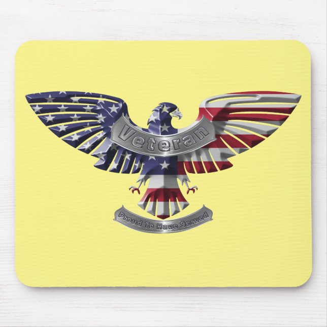 Veteran American Eagle "stolt över att ha tjänat" Musmatta (Framsidan)