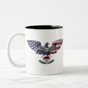 Veteran American Eagle "stolt över att ha tjänat" Två-Tonad Mugg