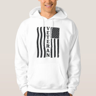 Veteran Amerikansk Flagga Vintage Vektor T-Shirt D Hoodie