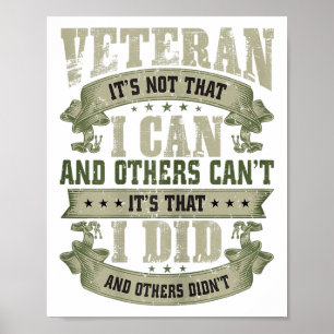Veteran är inte att jag och andra kan ge veteran poster