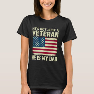 Veteran är min pappa, amerikanska Flagga 4 juli. T Shirt
