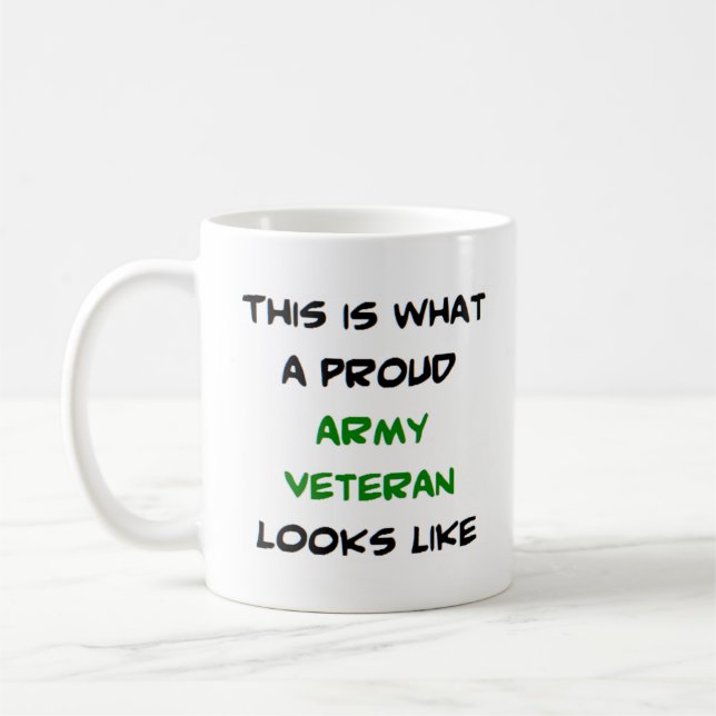veteran, armé kaffemugg (Vänster)