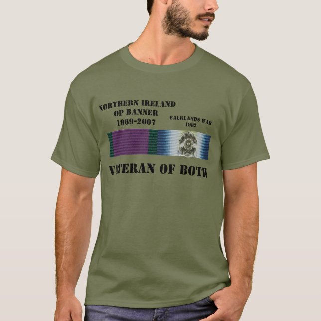 Veteran av båda T-tröja Tee Shirt (Framsida)