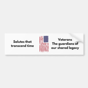 Veteran Bumper Sticker - Delat äldre Bildekal