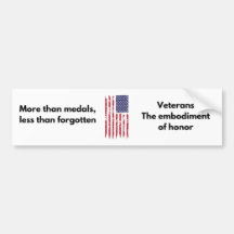 Veteran Bumper Sticker - Hedersbetygssymbol