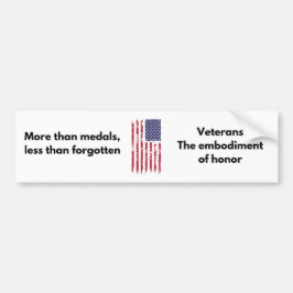 Veteran Bumper Sticker - Hedersbetygssymbol Bildekal