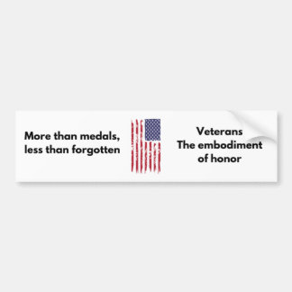 Veteran Bumper Sticker - Hedersbetygssymbol Bildekal