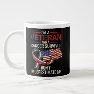 Veteran Canceröverlevande Underskatta Mig Inte Jumbo Mugg