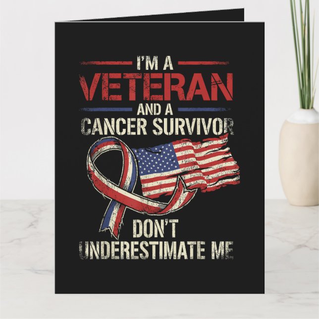Veteran Canceröverlevande Underskatta Mig Inte Kort (Framsida)