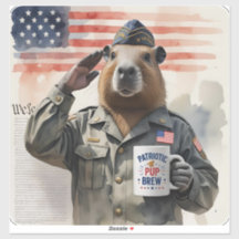 Veteran Capybara Klistermärke