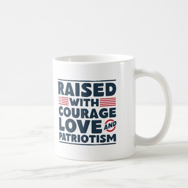 Veteran Child - Raised With Courage Kaffemugg (Höger)