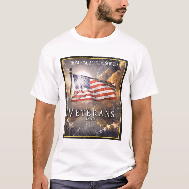 Veteran dag - minnas våra borttappada veteran tee shirt (Framsida)