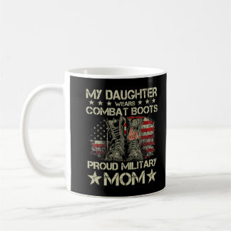 Veteran Day My Daughn Bära Combat Boots Proud Mi Kaffemugg