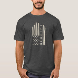 Veteran Day Patriotic Celebration Retro USA Flag T Shirt