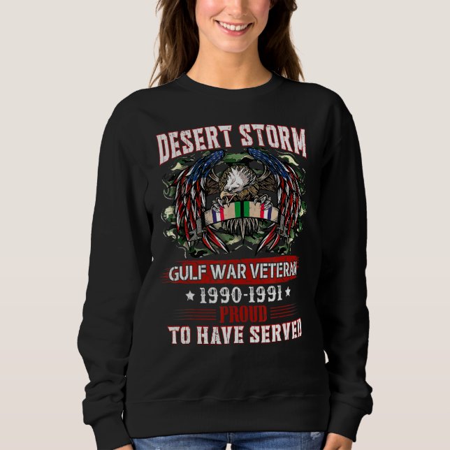 Veteran Desert Storm Veteran Proud T Shirt (Framsida)