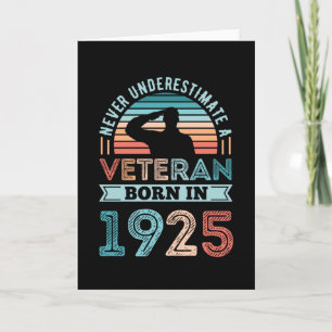 Veteran, född 1925, 100:e födelsedagsgåva kort