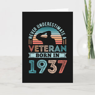 Veteran, född 1937, 90:e militärgåvan från födelse kort
