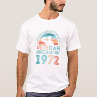 Veteran, född 1972, 50:e födelsedag Soldat Gift T Shirt