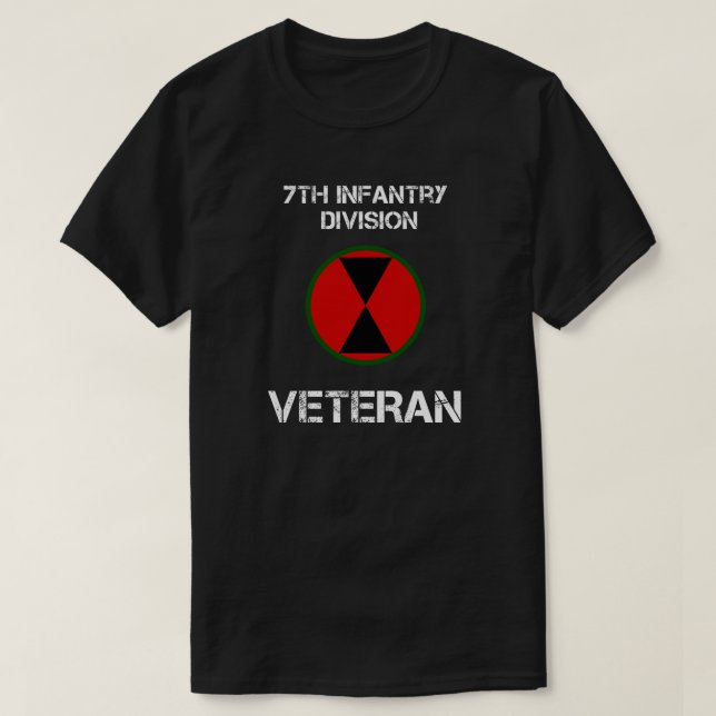 veteran för 7:einfanteriuppdelning t shirt (Design framsida)