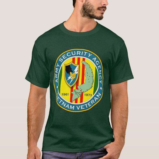 Veteran för ASA Vietnam Tee (Framsida)