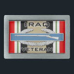 Veteran för CIB Irak<br><div class="desc">Stridinfanterit förser med märke (CIB) på det Irak kampanjbandet med Irak veterantext</div>