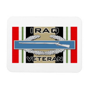 Veteran för CIB Irak Magnet