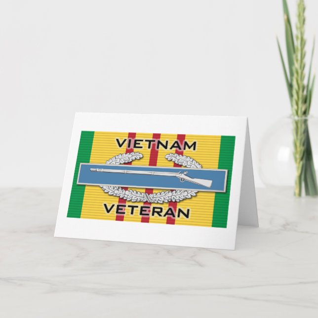 Veteran för CIB Vietnam Kort (Framsida)